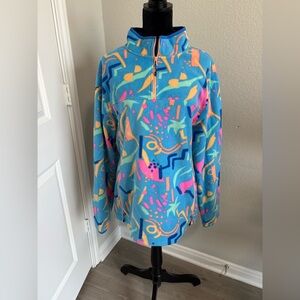 Chubbies The Apres Party fleece quarter-zip‎ pullover Size XL